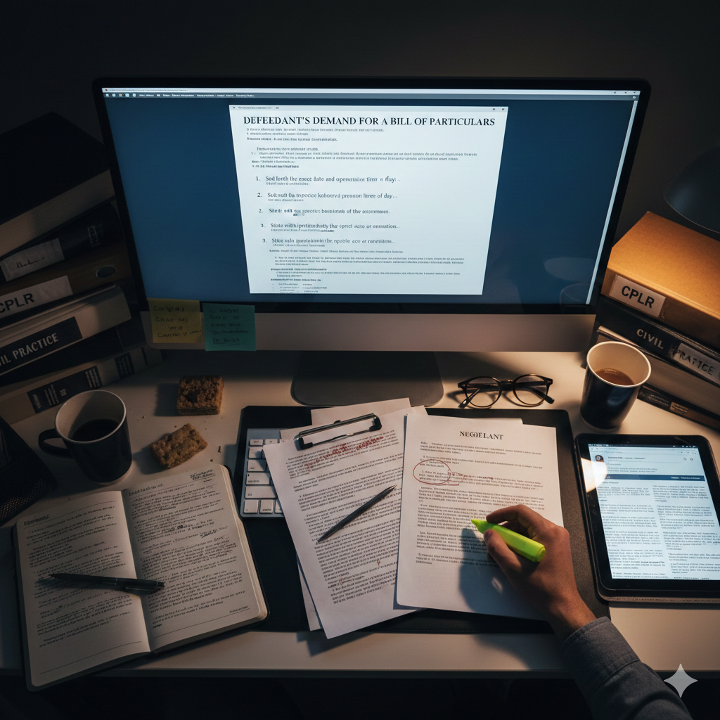 AI-driven automated drafting for Bill of Particulars (BP) demands - LegAIcy Legal AI