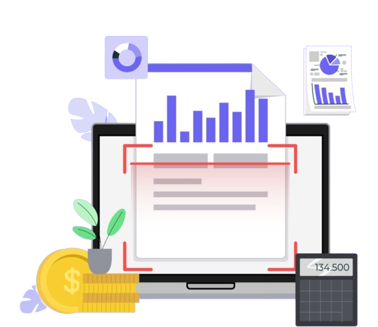 AI-driven financial analysis tool interface – vAide Finance by vInnovate Technologies